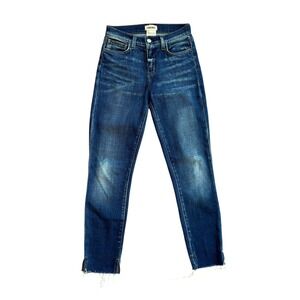 L'AGENCE Nicoline Slim Jean in Diamond Size‎ 24 High Rise Blue